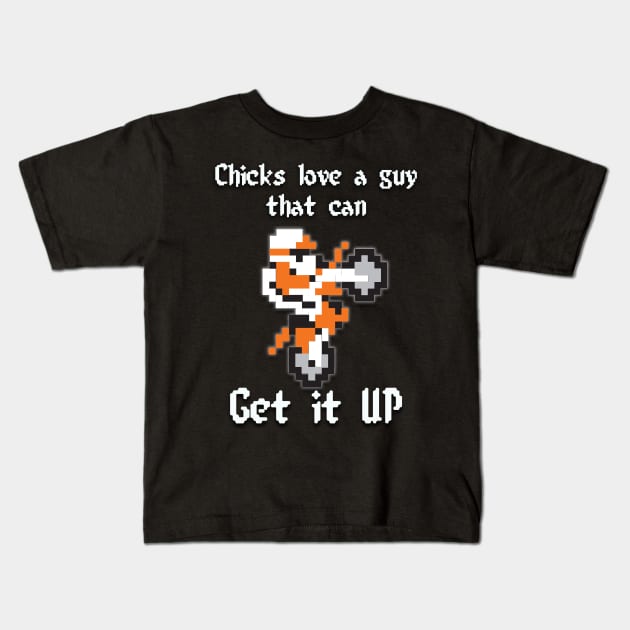 Get it up Excite Bike Orange Kids T-Shirt by Destro